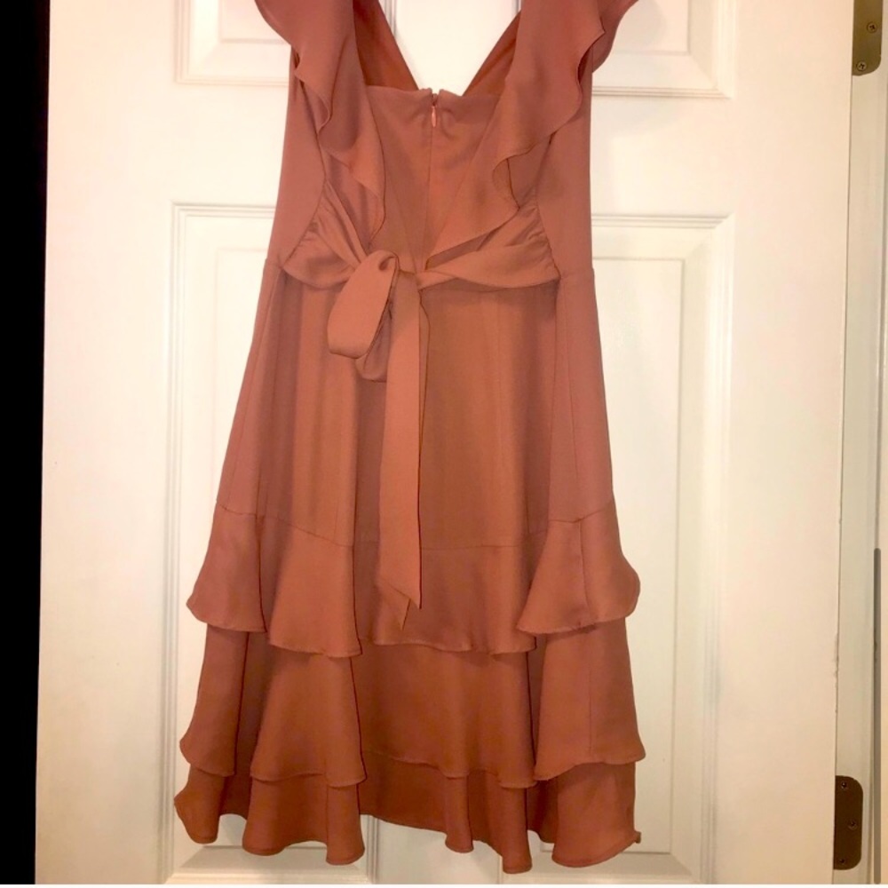 Express 00P Pink Ruffle Mini Dress - Picture 7 of 8